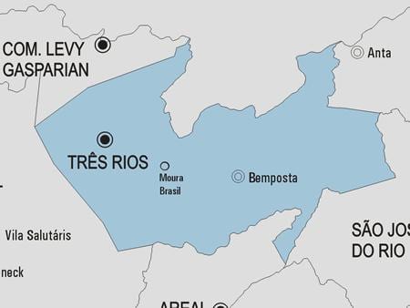 Harta e Três Rios komunës
