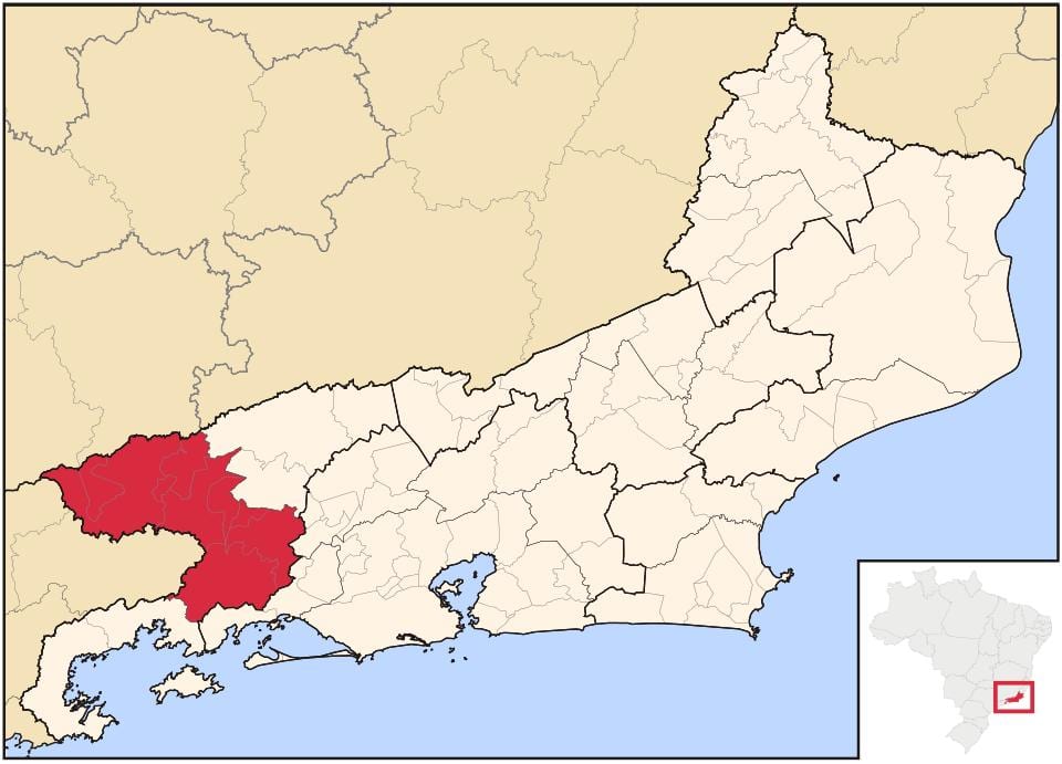 Harta e Vale të bëjë Paraíba Fluminense