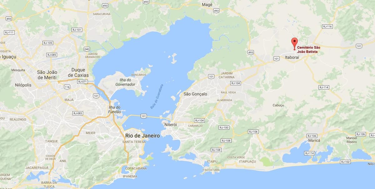 Harta e varrezave São João Batista