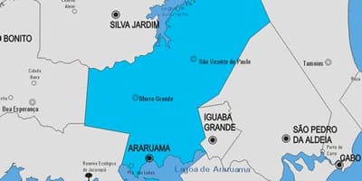 Harta e komunës Araruama