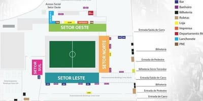 Harta e Arenën Botafogo
