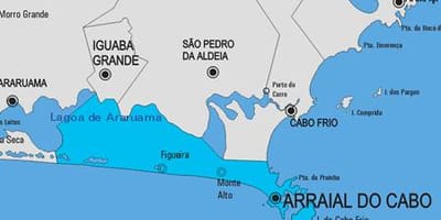 Harta e Arraial a Cabo komunës