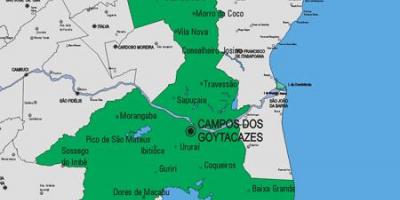 Harta e komunës Carapebus