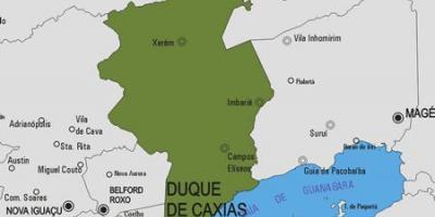 Harta e Duque de Caxias komunës