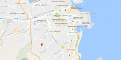 Harta e favela Mangueira