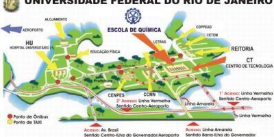 Harta e universitetit Federal të Rio de Janeiro