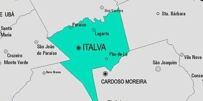 Harta e komunës Italva