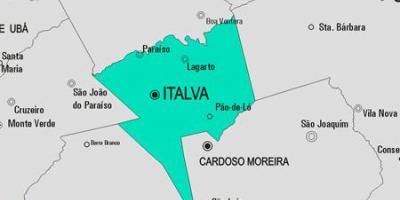 Harta e komunës Italva