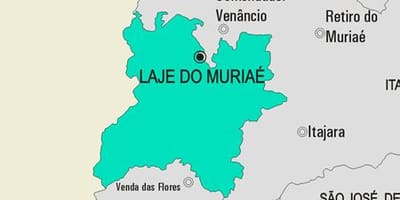 Harta e Laje a Muriaé komunës