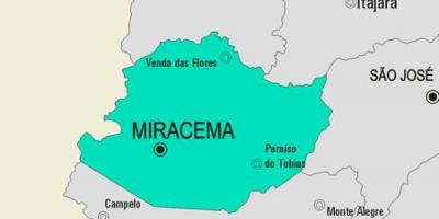 Harta e komunës Miracema