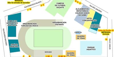 Harta e stadiumit San Januário