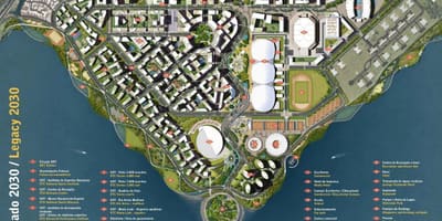 Harta e parkut Olimpik trashëgimi