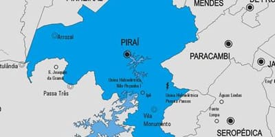Harta e komunës Piraí