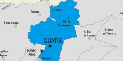 Harta e komunës Quatis
