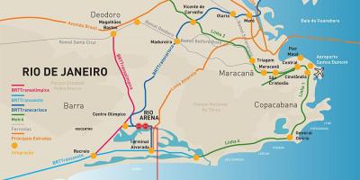 Harta e Rio Arenën vend