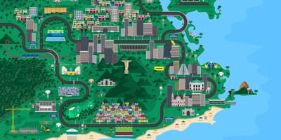 Harta e Rio de Janeiro të projektimit