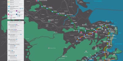 Harta e Rio de Janeiro transporton