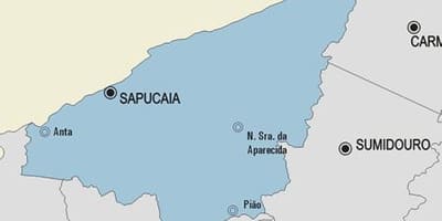 Harta e komunës Sapucaia