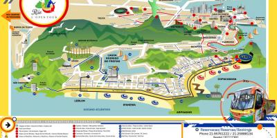 Harta e Shëtitje me autobus Rio de Janeiro