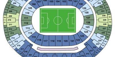 Harta e stadiumit Maracanã sièges