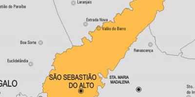 Harta e São Sebastião a Alto të komunës