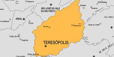 Harta e komunës Teresópolis