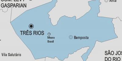 Harta e Três Rios komunës