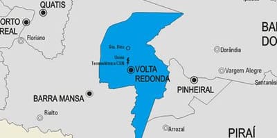Harta e komunës Vassouras